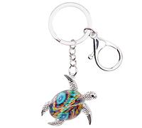 NEWEI Lega Di Zinco Carino Tartaruga Portafortuna Portachiavi Tartarughe Per Le Donna Ragazze Porta Chiavi Auto Charms (Multi)