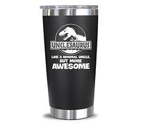 NewEleven Regalo per la festa del papà per zio da nipote, regalo divertente Unkie regalo di compleanno - miglior regalo per i nuovi zii, Funcle, Unky Announcement - Bicchiere da 590 ml