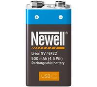 Newell batteria ricaricabile 9 V USB-C 500 mAh