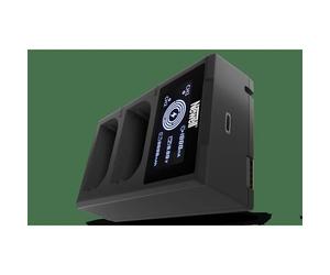 Newell Caricabatterie a doppio canale FDL-USB-C per batterie LP-E6