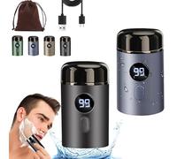 Newest Mini Portable Electric Shaver, 2025 New Mini Carry-On Electric Shaver, Upgraded Digital Portable Shaver, Waterproof Intimate Body Hair Shaver, 3d Micro Float Shaver (2PCS MIX-4)
