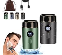 Newest Mini Portable Electric Shaver, 2025 New Mini Carry-On Electric Shaver, Upgraded Digital Portable Shaver, Waterproof Intimate Body Hair Shaver, 3d Micro Float Shaver (2PCS MIX-1)