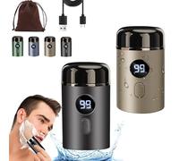 Newest Mini Portable Electric Shaver, 2025 New Mini Carry-On Electric Shaver, Upgraded Digital Portable Shaver, Waterproof Intimate Body Hair Shaver, 3d Micro Float Shaver (2PCS MIX-5)