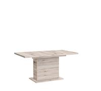 NEWFACE Forte Calpe Tavolo da pranzo con estensione sincronizzata e un'inserto interno, in legno, rovere sabbia, 160 x 90 x 76,59 cm