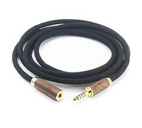 NewFantasia Cavo adattatore audio bilanciato da 4,4 mm maschio a 4,4 mm femmina bilanciato da 4,4 mm maschio a 4,4 mm femmina, cavo di prolunga 6N OCC rame singolo cristallo placcato argento, guscio