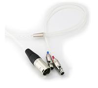 NewFantasia Cavo HiFi XLR maschio bilanciato a 4 pin per cuffie Audeze LCD-2, LCD-3, LCD-4, LCD-X, LCD-XC, cavo audio di ricambio placcato argento