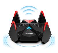 NEWFAST 5400Mbps Chiave WiFi 6E Potente Tri-Band Chiave WiFi per PC 6GHz/5GHZ/2.4GHz Adattatore USB 3.0 WiFi, Chiave WiFi 6 USB con 4 Antenne, Dongle WiFi 6E Compatibile con Windows 11 10