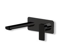 NEWFORM - B-EASY gruppo lavabo a parete piastra unica nero - 72629E+27852