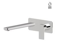 NEWFORM - B-EASY gruppo lavabo lungo a parete piastra unica cromo - 72631E + 27852