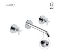 Newform - Blink Luxury Parte esterna Gruppo lavabo 3 fori a parete - 70922