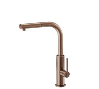 NEWFORM - KONBU miscelatore a L per lavello + doccetta [PVD brushed copper bronze]- 72535.59.067