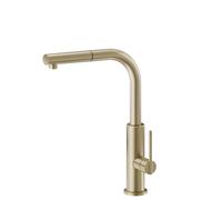 NEWFORM - KONBU miscelatore a L per lavello + doccetta [PVD brushed pale gold]- 72535.59.098