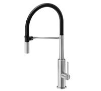 NEWFORM - KONBU miscelatore lavello [cromo spazzolato/nero opaco] - 72545.33.093