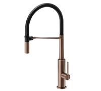 NEWFORM - KONBU miscelatore lavello [PVD brushed copper bronze/nero opaco] - 72545.57.067