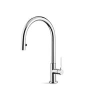 Newform - Maki Miscelatore monocomando per lavello con bocca girevole doccia estraibile a scomparsa - 71845