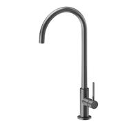 Newform - MAKI miscelatore per lavello con bocca alta tonda girevole [PVD brushed gun metal] - 71830.59.064