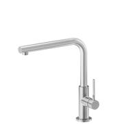 Newform - MAKI miscelatore per lavello con bocca L girevole [PVD acciaio spazzolato] - 71822.59.066