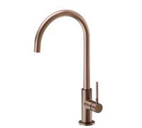 Newform - MAKI miscelatore per lavello con bocca tonda girevole [PVD brushed copper bronze] - 71820.59.067
