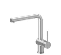 Newform - Moony miscelatore lavello bocca L girevole orientabile [PVD acciaio spazzolato] - 3100.59.066
