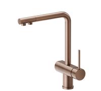 Newform - Moony miscelatore lavello doppia uscita acqua depurata [PVD brushed copper bronze] - 3101.59.067