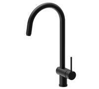 Newform - Moony miscelatore lavello tondo con doccia estraibile [nero opaco] - 3125.01.093