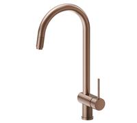 Newform - Moony miscelatore lavello tondo con doccia estraibile [PVD brushed copper bronze] - 3125.59.067