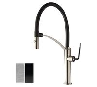 Newform - O'Rama miscelatore cucina spazzolato nero opaco cod. 68735.33-093