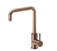 Newform - Real miscelatore lavello bocca quadra girevole [PVD brushed copper bronze] - 63420.59.067