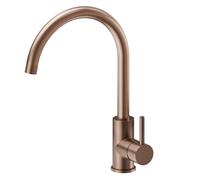 Newform - Real miscelatore lavello bocca tonda girevole [PVD brushed copper bronze] - 63421.59.067