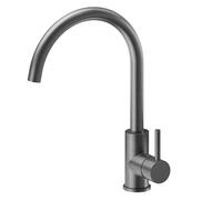 Newform - Real miscelatore lavello bocca tonda girevole [PVD brushed gun metal] - 63421.59.064