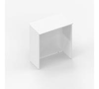 NEWFORM - Reception bancone H.110 cm per negozi uffici punto cassa - Colore Bianco - Lunghezza : 125 cm