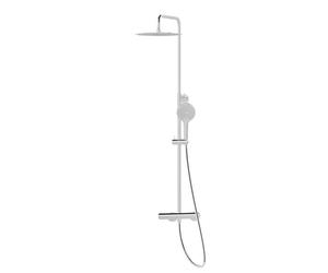 NEWFORM - RISE UP colonna doccia telescopica con miscelatore deviatore, soffione e doccetta a 3 getti - 61180 : Finitura - Cromo lucido