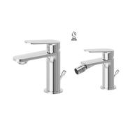 NEWFORM - RISE UP set miscelatore lavabo + miscelatore bidet - 74010+74025 : Finitura - Cromo lucido