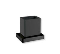 Newform - X Sense Porta bicchiere a muro [ceramica nera] - 62906