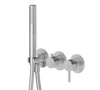 Newform X- Steel Gruppo doccia incasso con doccetta e deviatore - 69667EX
