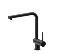 Newform - XT Miscelatore cucina Nero opaco con bocca “L” girevole e doccetta estraibile - 4340.01.093