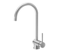 Newform - XT Miscelatore sottofinestra con bocca tonda girevole e reclinabile [cromo spazzolato] - 4371.31.028