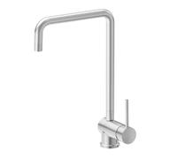 Newform - XT Miscelatore sottofinestra lavello con bocca quadra girevole e reclinabile [cromo spazzolato] - 4370.31.028