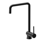 Newform - XT Miscelatore sottofinestra lavello con bocca quadra girevole e reclinabile [nero opaco] - 4370.01.093