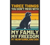 Newfoundland Dog Vintage Retro Proud Owner Gift: Vintage retro Newfoundland themed college journal featuring bold statement design with “Notebook” text for dog lovers and pet owners