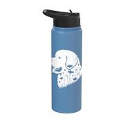 Newfoundland Flowers Stainless Steel Insulated Water Bottle