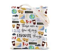 Newfoundlander Gander Lover Tote Bag Broadway Musical Inspired Gift Me and The Sky Musical Theatre Fans Gift, Vieni via, medium