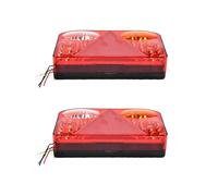 NEWFUN 2PCS Fanali Posteriori Rimorchio，12V，Destra + Sinistra, Impermeabile Universale, Compatibile Con Un Gran Numero di Modelli e Rimorchi