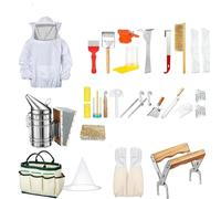 NEWFUN Apicoltura Strumento, Set di Partenza per Apicoltura da 24 Pezzi, Ganci a J, Maniglie per Telai, Strumenti e Accessori per l'apicoltura, per Forniture per Apicoltura, Set di Partenza