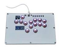 NEWFUN Arcade Fight Stick, T16 All Button Stick Arcade Controller, Tastiera da gioco arcade da combattimento per PS4 / Switch/PC / PS3 Street Fight Keyboard con Turbo e RGB personalizzato
