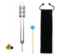 NEWFUN Diapason,Diapason Neurologico,Diapason da 32 Hz, Diapason in alluminio con martello Strumento diagnostico, ideale per la terapia, per la terapia dei chakra, la terapia del suono, l'antistress