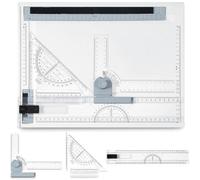 NEWFUN Lavagna da Disegno Professionale,Rapid Drawing Board per Tavolo da Disegno A3，Avolo da Disegno Multifunzionale per il Disegno Tecnico, Binario per il Disegno Parallelo, Angolo Regolabile