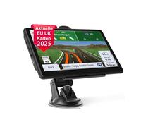 NEWFUN Navigatore Camion,Navigatore Auto,2025 5 Pollici GPS Touchsceen Navigatore 8GB,con POI Avviso Guida vocale Lane Programma gratuito a vita Aggiornamento UE,per Auto Camion