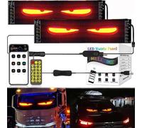 NEWFUN Occhi led per camion, insegna luminosa led programmabile, Display a LED Programmabile auto con controllo APP e telecomando, ha portato gli occhi per auto, camion, Smart App (120mm * 595mm)