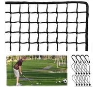 NEWFUN Rete da Golf, 3x3M, Rete di Sicurezza Regolabile del Cortile, Rete Portatile Della Mazza, Baseball, Rete di Formazione Dell'hockey, per uso dell'interno e del Giardino all'aperto